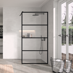 Alternative view of Modelo Fresh FR 103 (Negro) | Mampara Fija | Kassandra