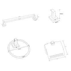 Alternative view of Modelo Sanabria | Kit Accesorios de Baño