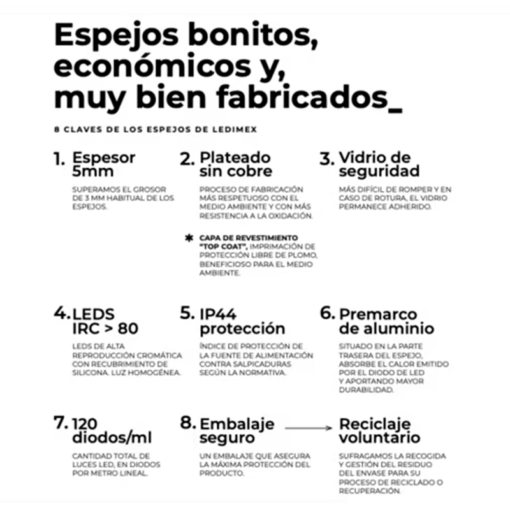 Serie Canada | Espejo de Baño | LEDIMEX - Imagen 7