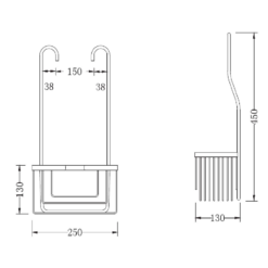 Alternative view of Cesta Inox Baño | Accesorio de Baño | GME