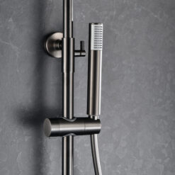 Alternative view of Barra de ducha monomando black gun metal serie Monza IMEX