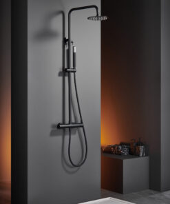 Barra de ducha monomando acabado Negro Mate serie Monza IMEX