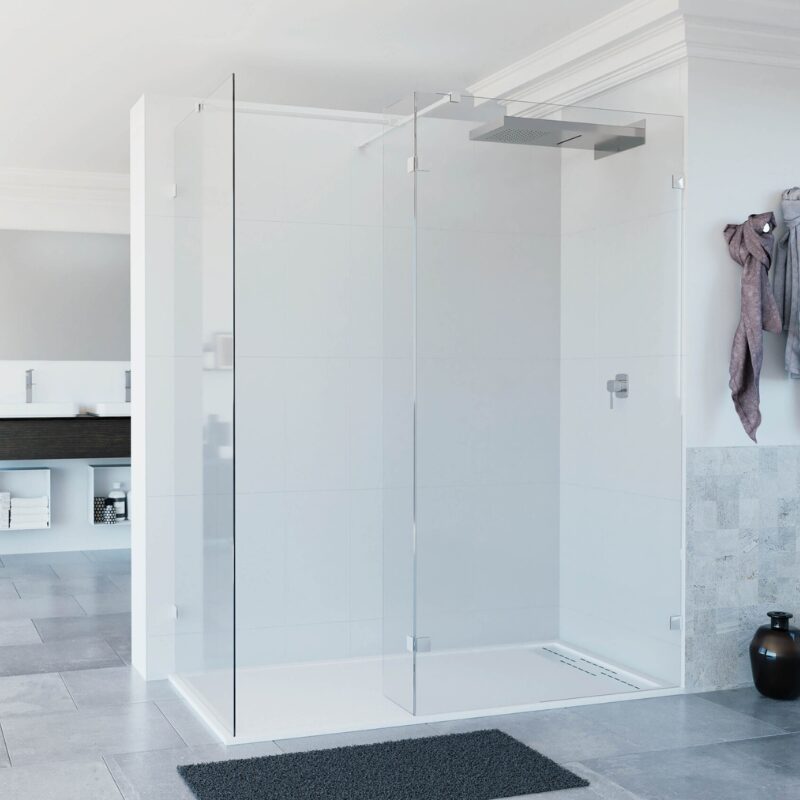 Mampara de Ducha AZABACHE Celsa AF3/90M | OUTLET DEL BAÑO